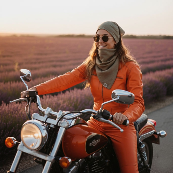 Bandana konopna khaki 60x60 – Rabbitownia
